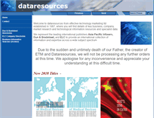 Tablet Screenshot of dataresources.co.uk